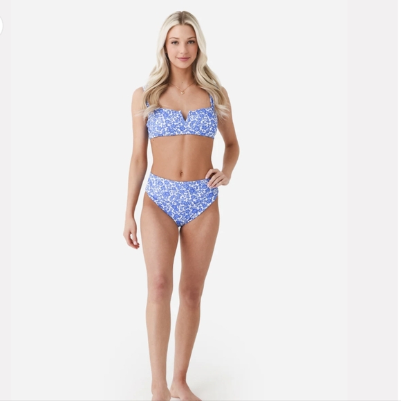 NWT CITRINE RUBY BIKINI BOTTOM IN BLUE BATIK - Picture 4 of 8